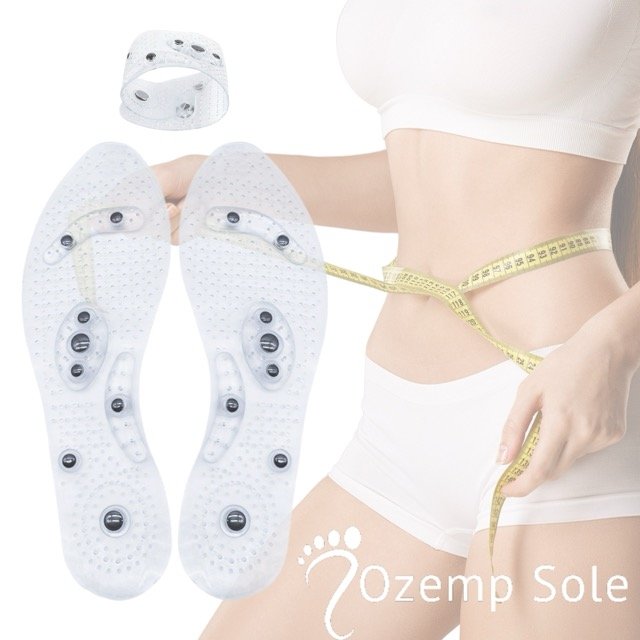 Palmilhas Ozemp Sole de acupressão para alívio de dores nos pés e auxílio na perda de peso