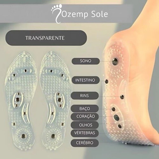 Palmilhas Ozemp Sole com suporte ao arco do pé